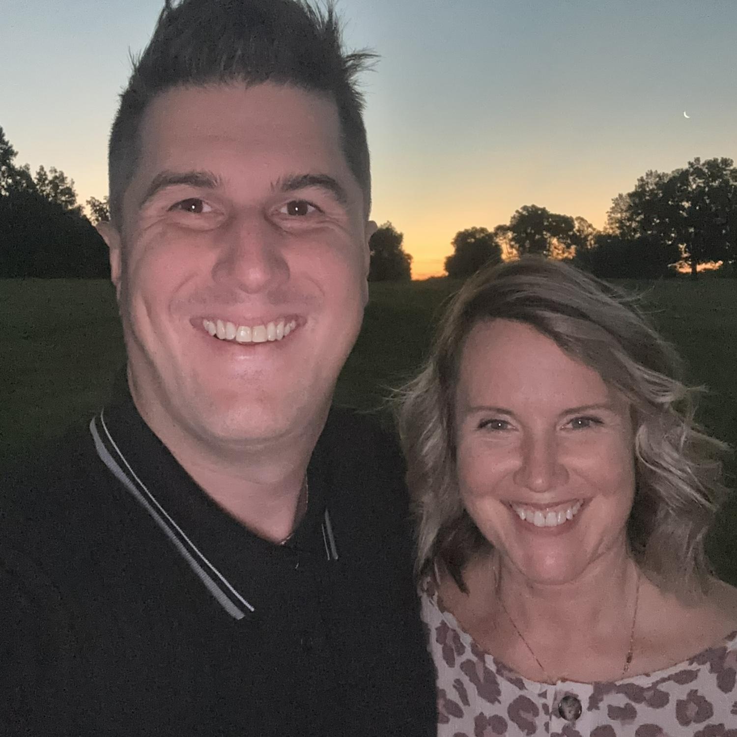 Celebrating Amanda's birthday last year with a golf course selfie.  We had her favorite Mexican dinner at La Rivera in Shelbyville, also the place of our first date.