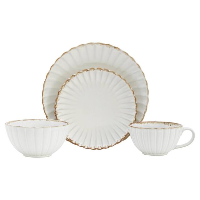 Baum Bros. 16pc Stoneware Pacific Dinnerware Set