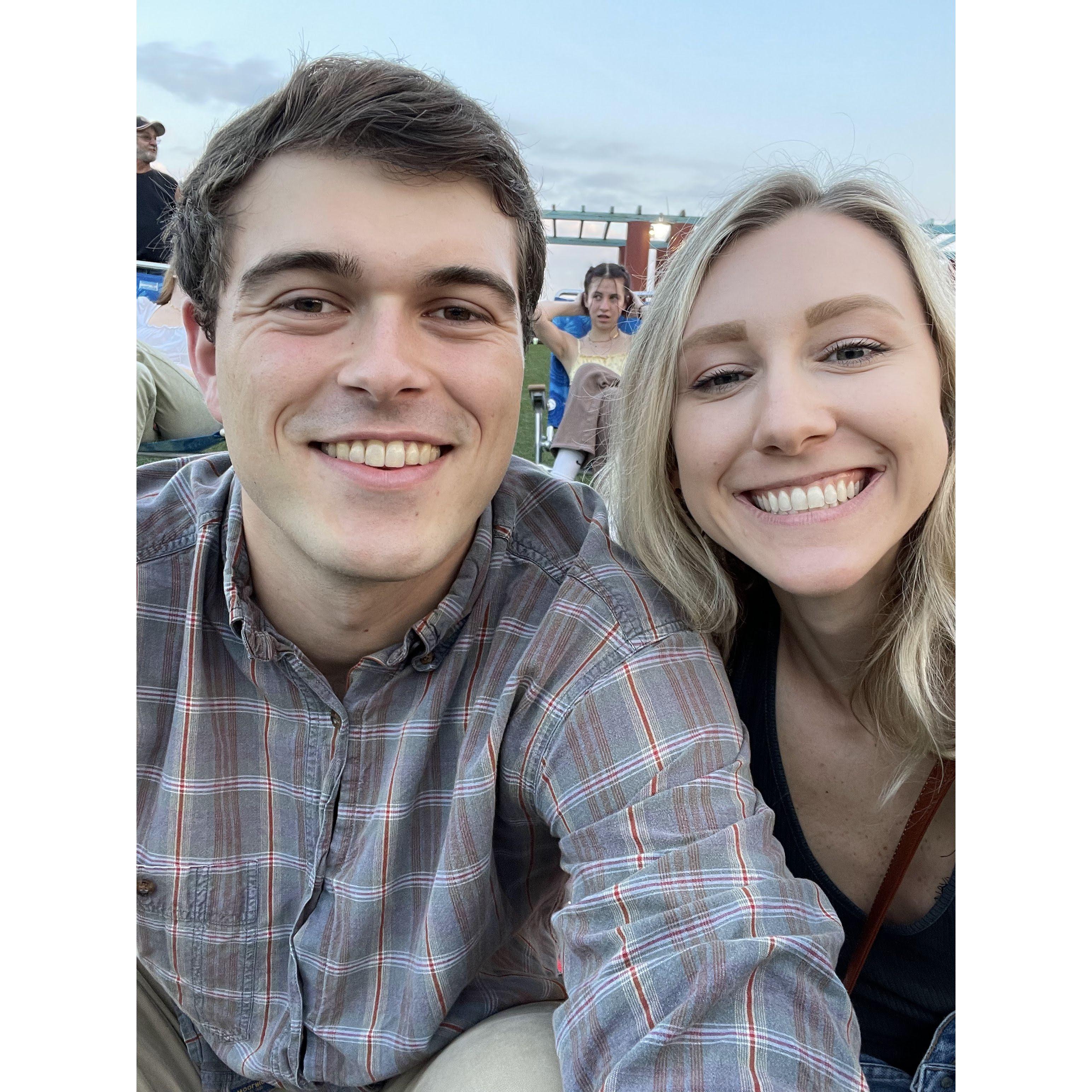 Youngest couple at the Lynyrd Skynyrd concert and proud of it