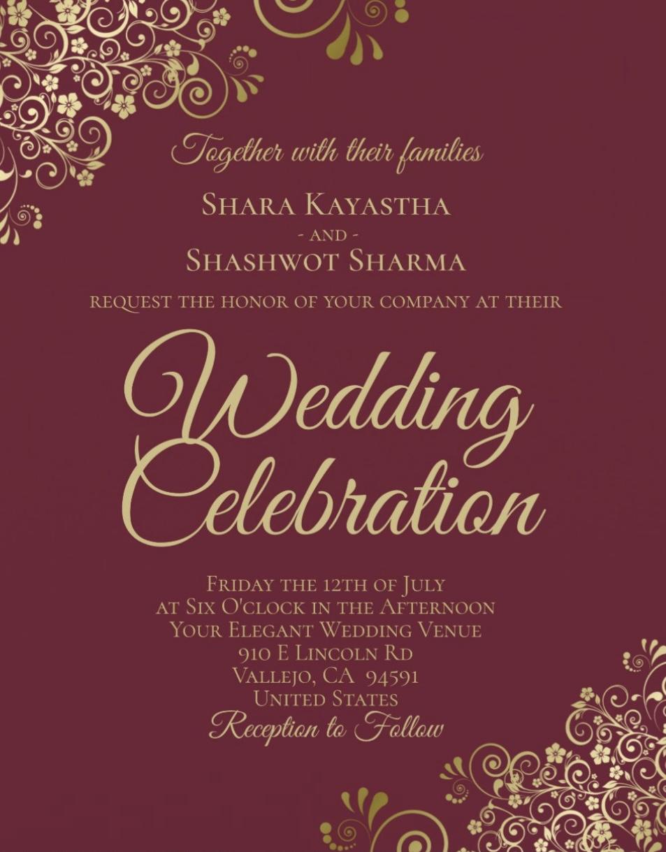 The Wedding Website of Shara Kayastha and Shashwot Sharma