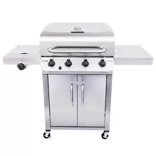 Char-Broil Performance Stainless 4-Burner Liquid Propane Gas Grill with 1 Side Burner