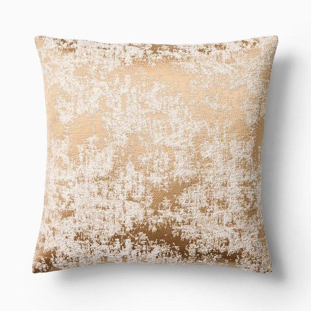 Abstract Jacquard Pillow Cover, Camel, 20x20