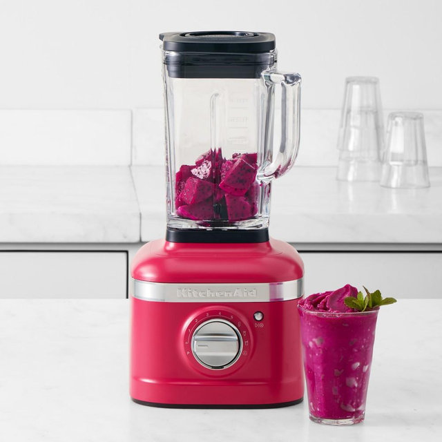 KitchenAid 2023 Color of the Year K400 Blender with Glass Jar in Hibiscus