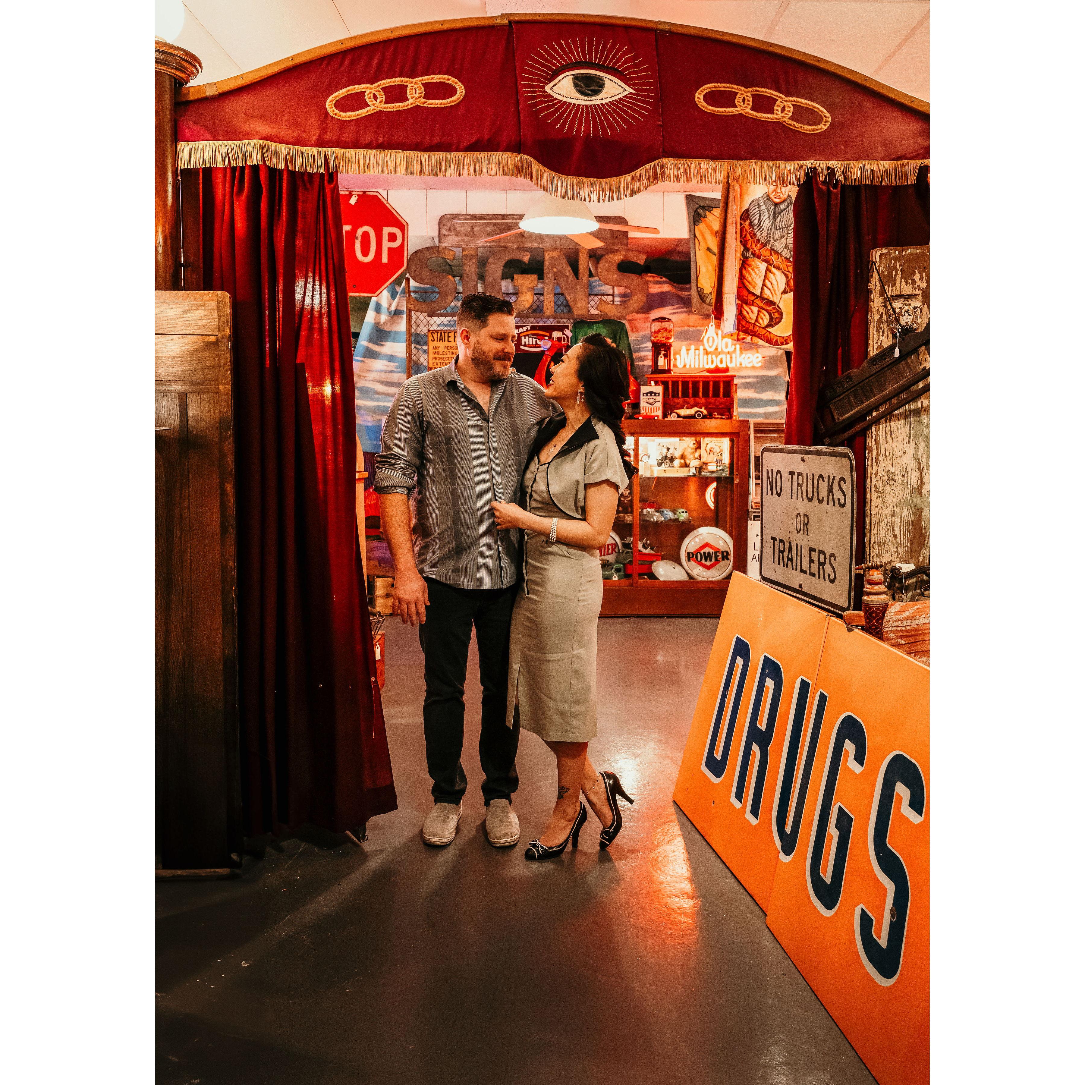 The lovers have a date at Curiosities.