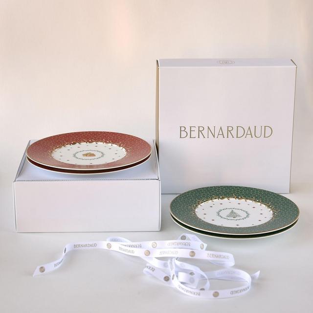 Bernardaud Noel Salad Plates, Set of 4