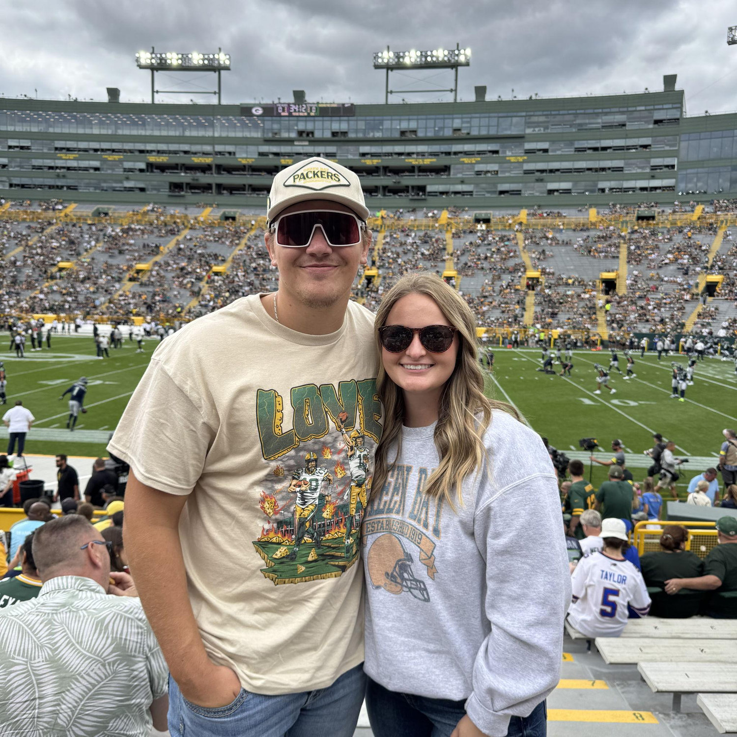 Green Bay Packer pre-season game and a mini road trip for us!