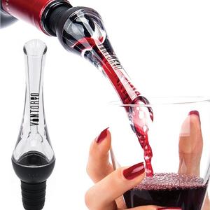 Vintorio Wine Aerator Pourer - Premium Aerating Pourer and Decanter Spout (Black)