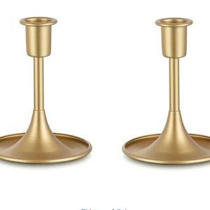 Sziqiqi Taper Candlestick Candle Holder - Christmas Table Centerpiece Candle Stick Holders for Wedding Vintage Candleholder Decorations for Thanksgiving Day Birthday Party Event