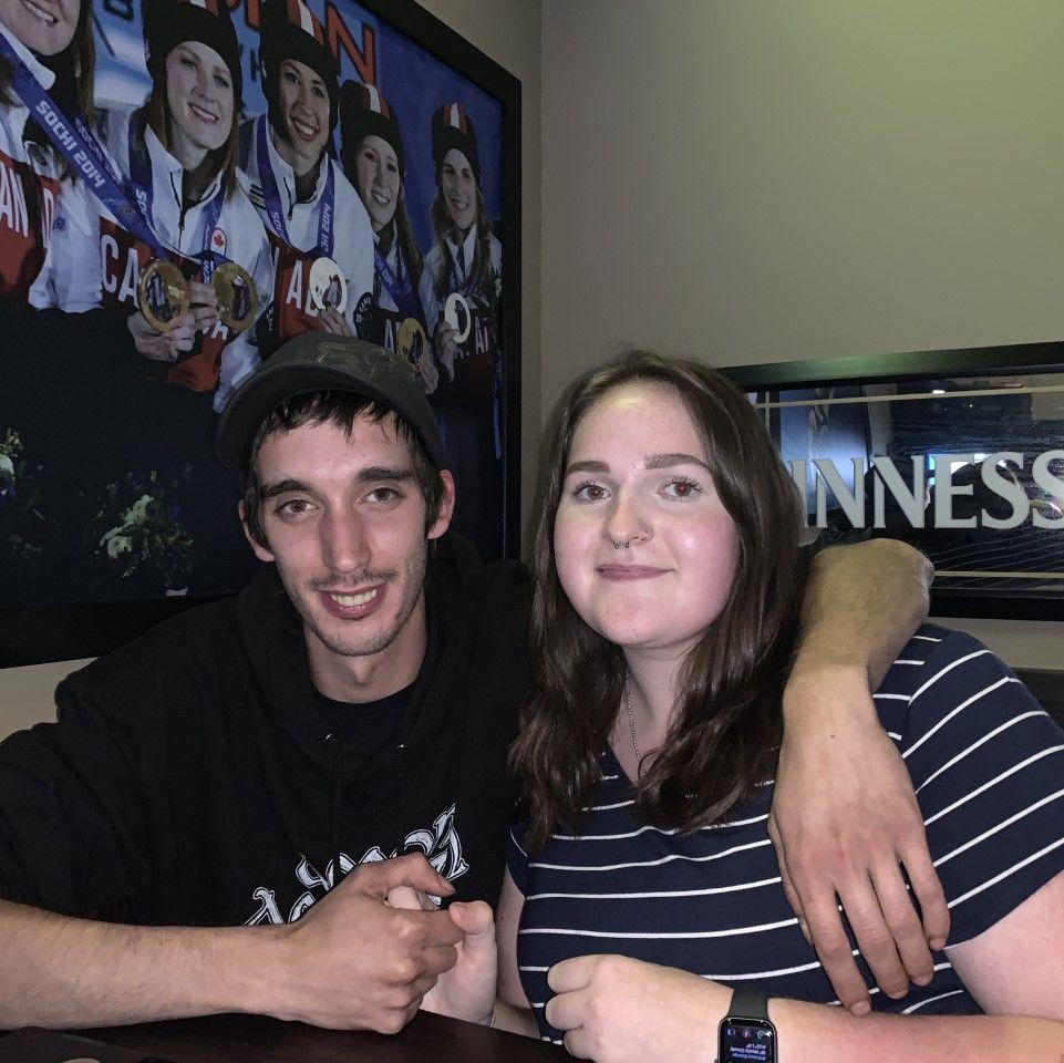 Our first photo together