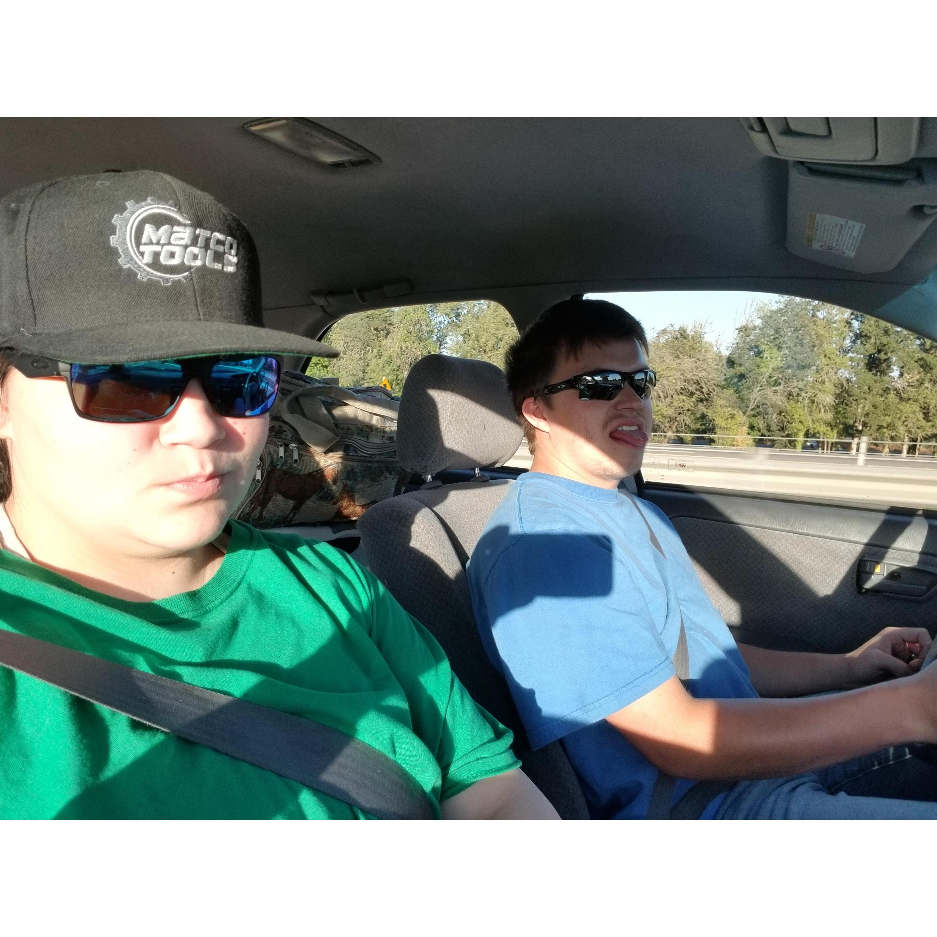 I was attempting to be Mr. Rios, all serious and always in shades and his hat.