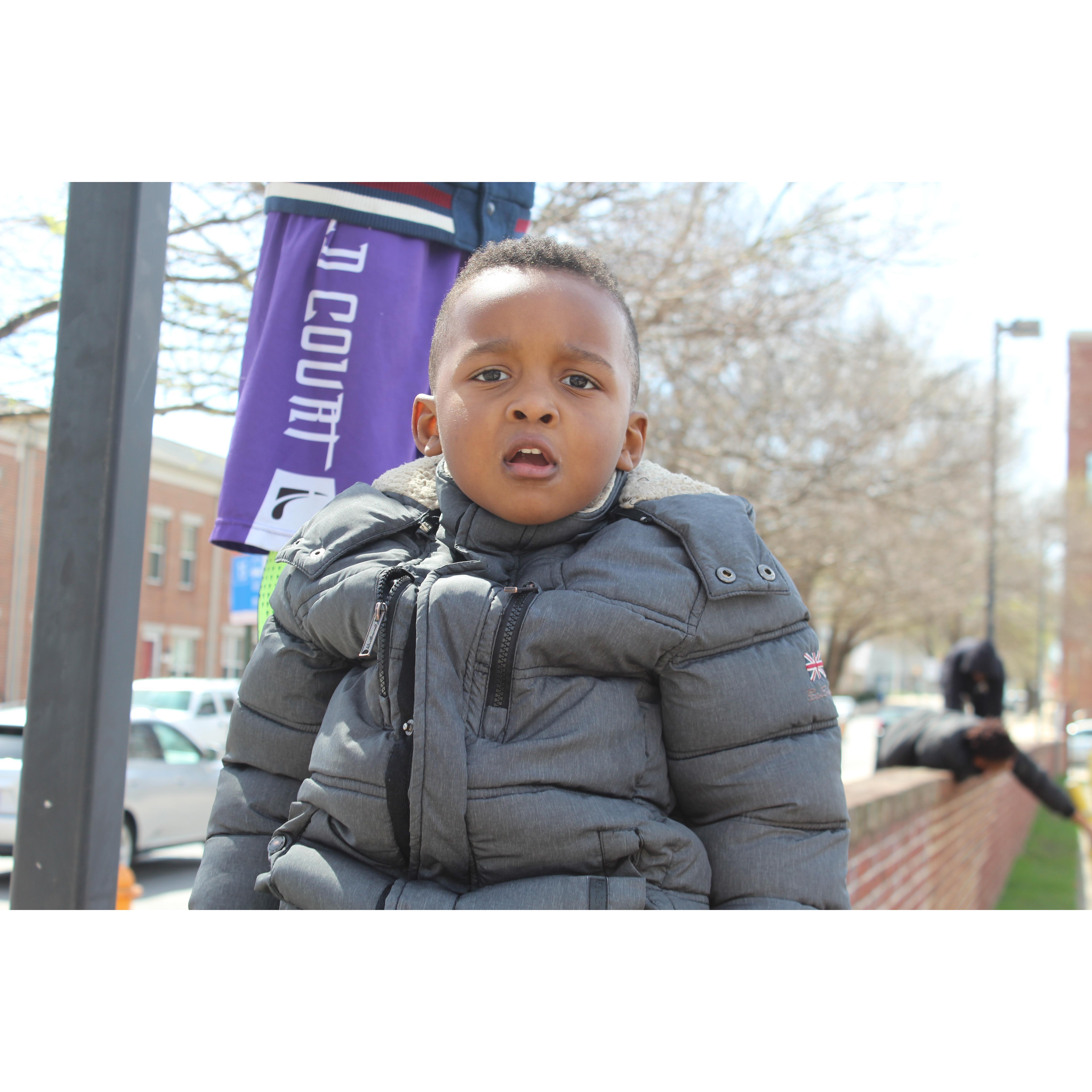 Winter day after feeding the homeless 2017