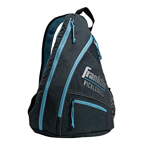 Franklin Sports Pickleball Sling Bag – Official Pickleball Bag of The U.S. Open Pickleball Championships – Adjustable – Gray/Blue