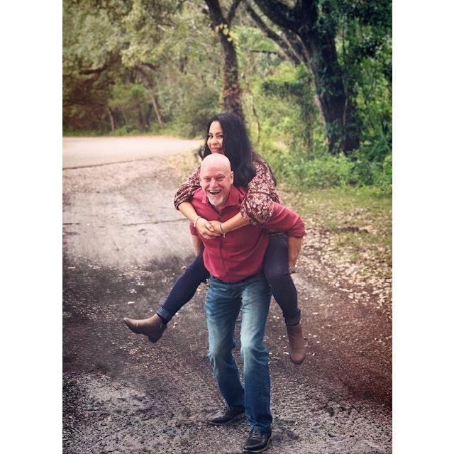 Practicing to carry her over the threshold...lol