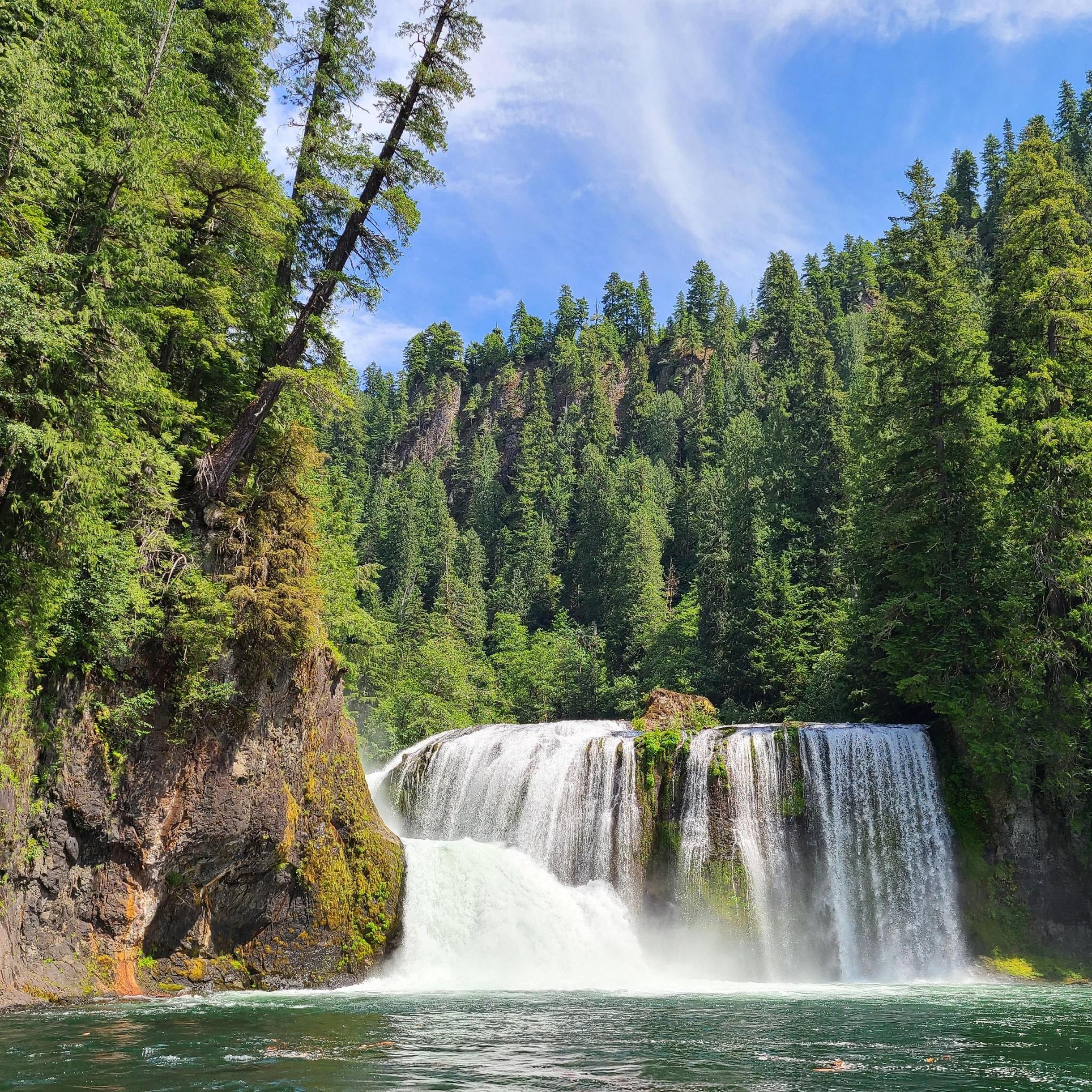 The proposal spot, Upper Lewis Falls!