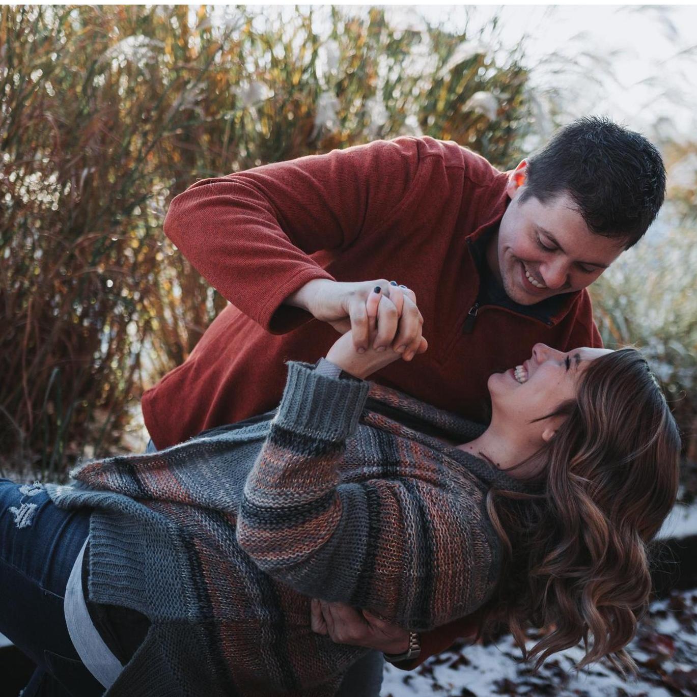 Just taking a dip into these Engagement Photo Session.