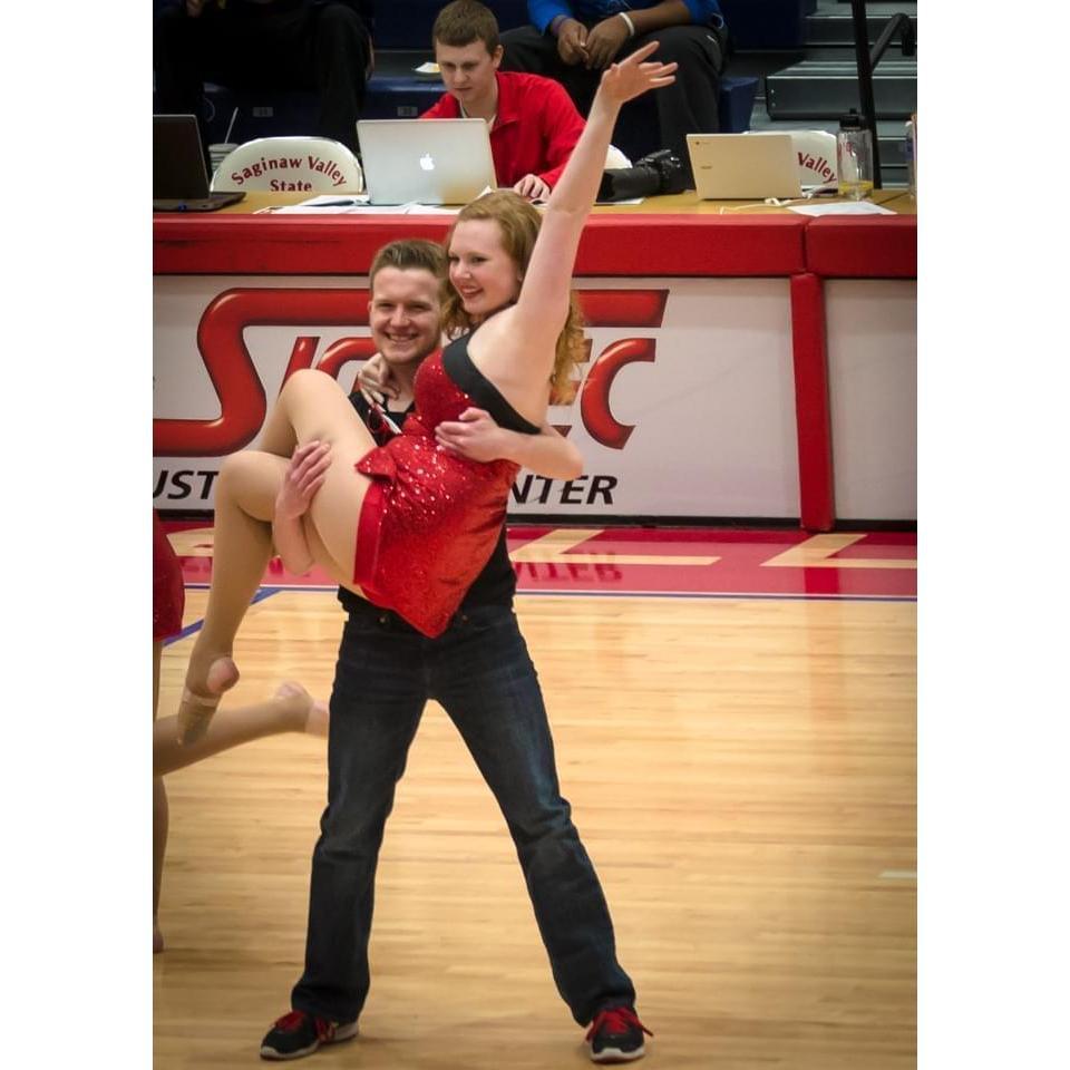 Jacob's debut as a member of the Saginaw Valley Dance Team.