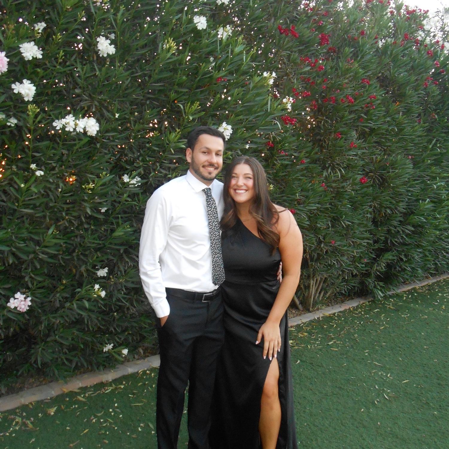1st wedding we get for to go to together! 
(shoutout McKennah & Ethan)