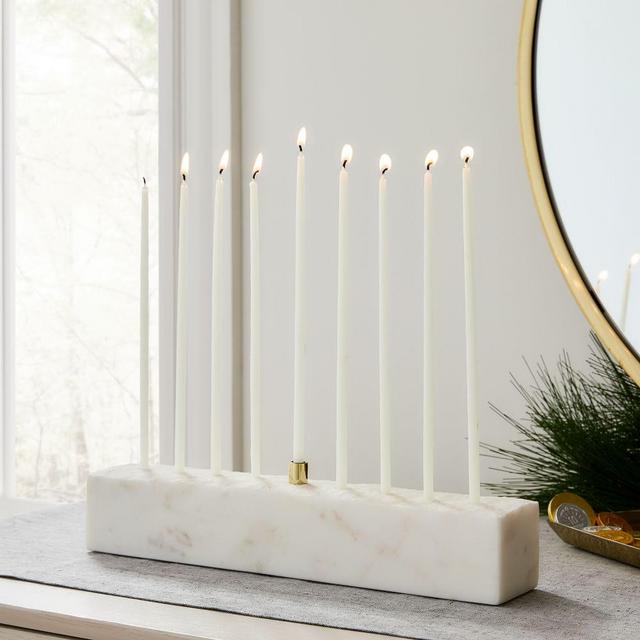 Marble + Brass Menorah