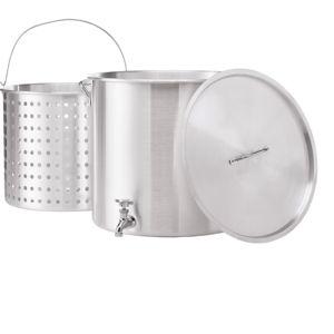 Stock Pot with Spigot and Basket