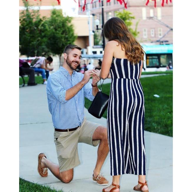 Will proposing to Alex in Washington Park.