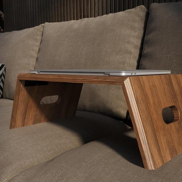 Laptop Stand, Fold Away Bed Tray, Real Wood, Portable Foldable Lap Desk, Breakfast Serving Tray, Multifunctional Stand, Work From Home Gift