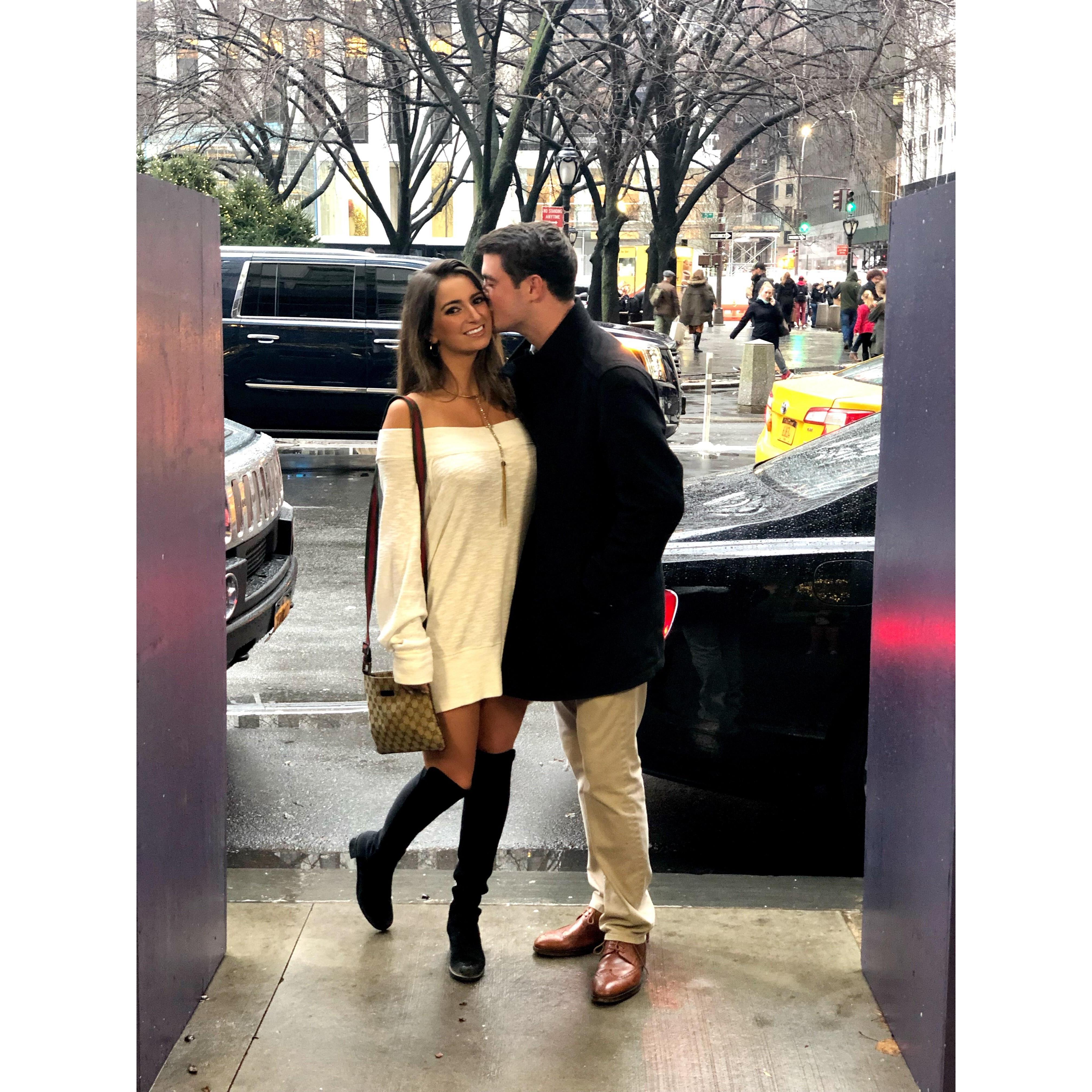 Outside the Plaza in New York