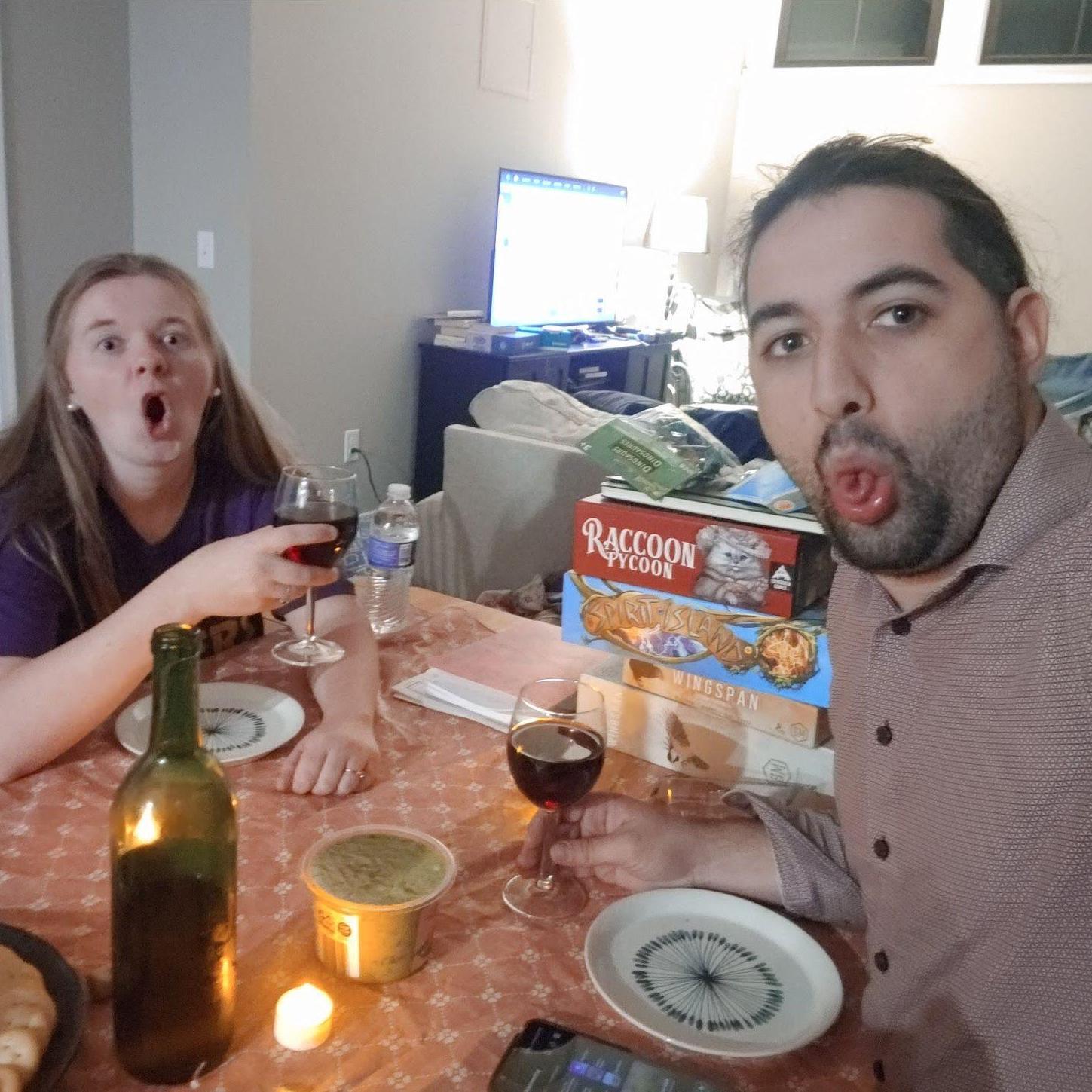 Chill nights are for boardgames (and wine)!