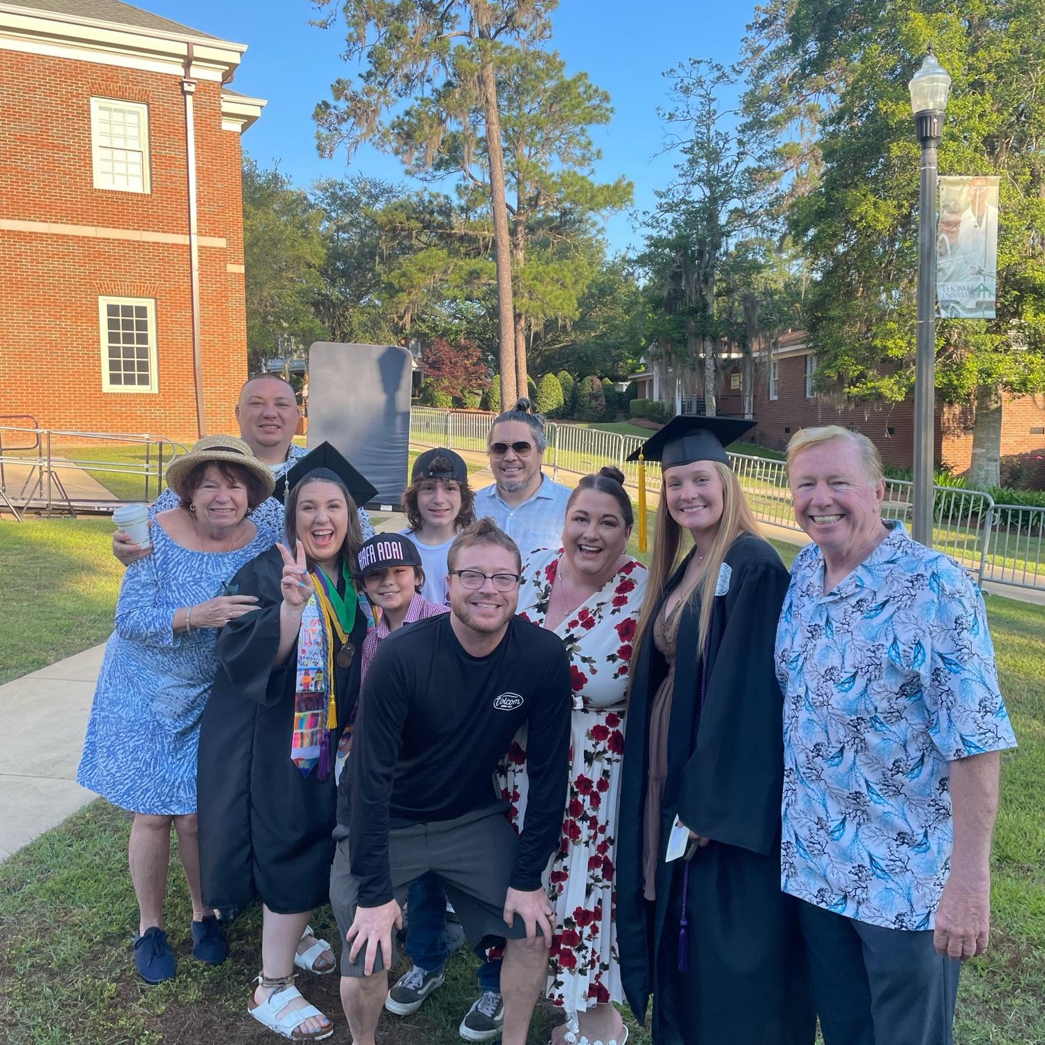 Tiana graduates with her undergraduate degree.