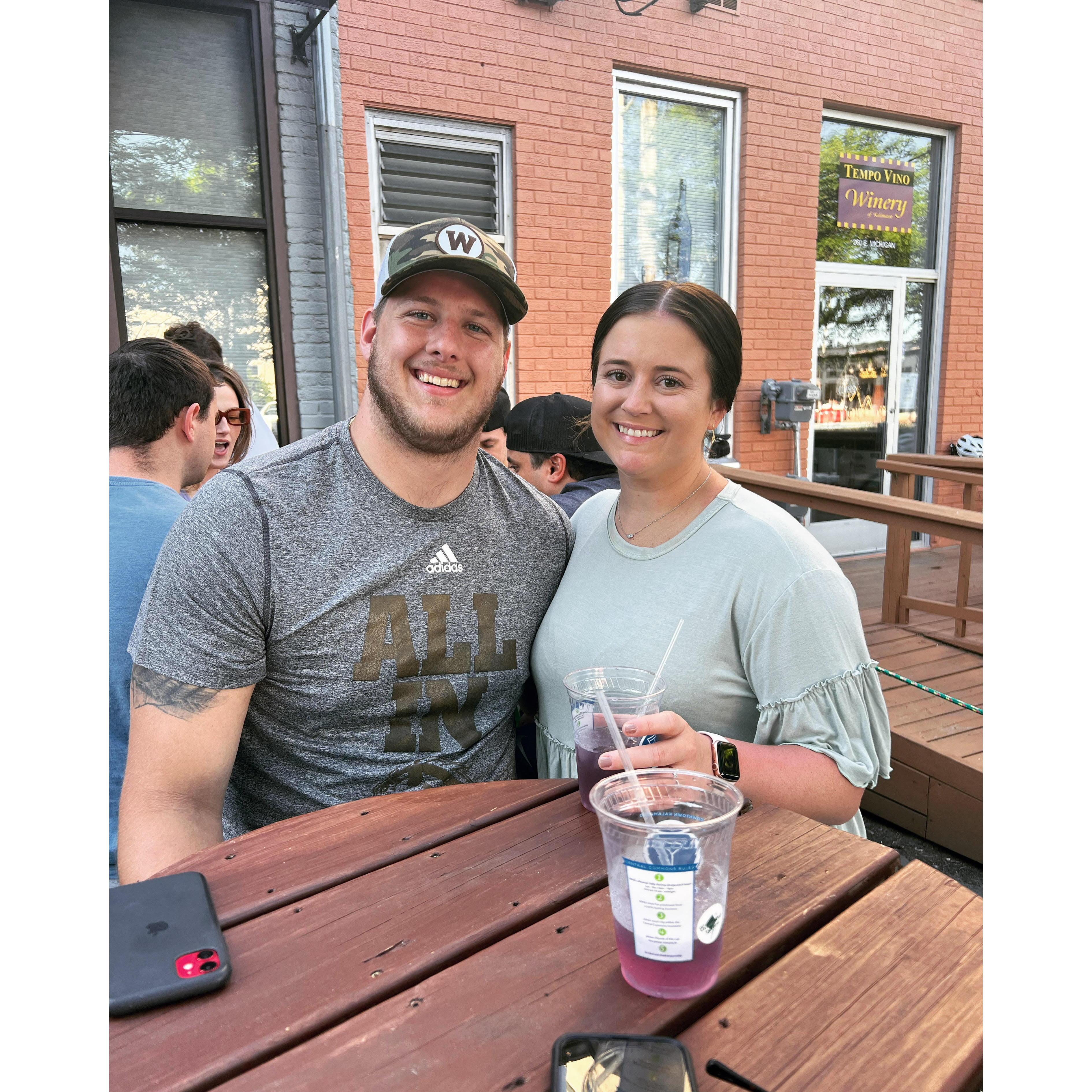 Michigan will always hold a special place in our hearts. We had our first apartment together in Kalamazoo. Downtown was always so much fun, blueberry yum yums were the best!