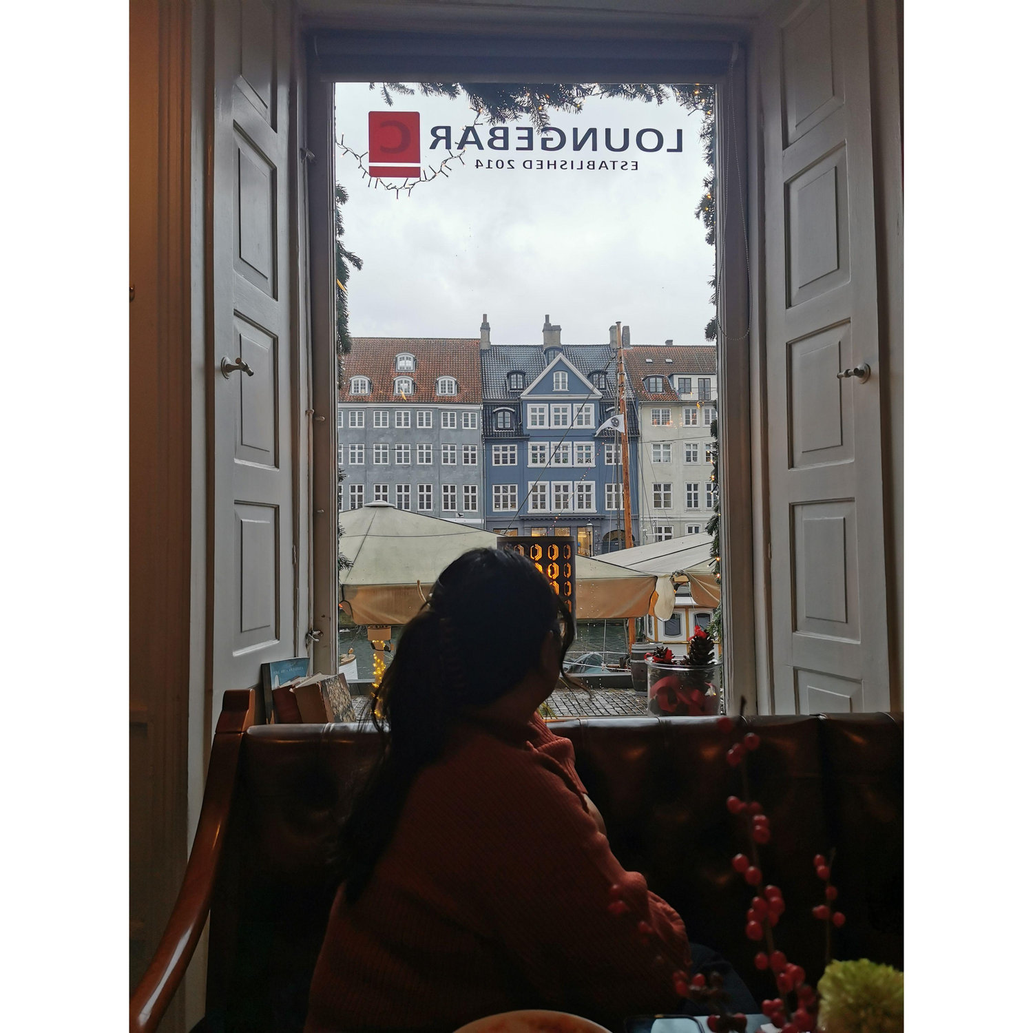 Another one of Marius' passion is taking pictures of Hanna while she strikes a pose. This is in Copenhagen. Fall 2023
