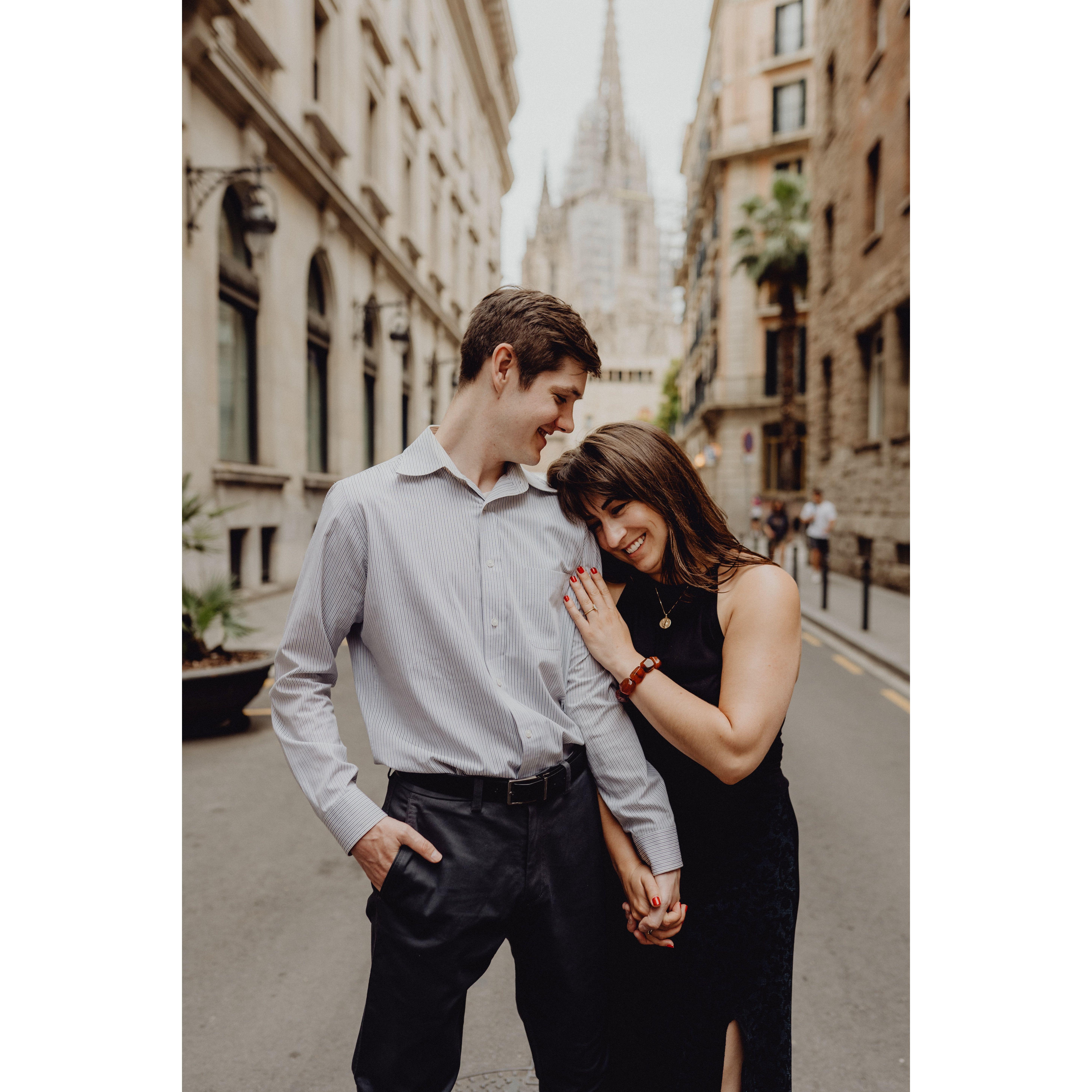 June 2022: Engagement photos while in Barcelona, Spain