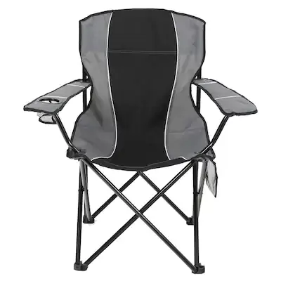 Garden Treasures  Black/Grey Folding Camping Chair