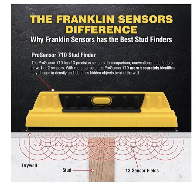 Prosensor 710 Franklin ProSensor Precision Stud Finder Yellow, Full Size
