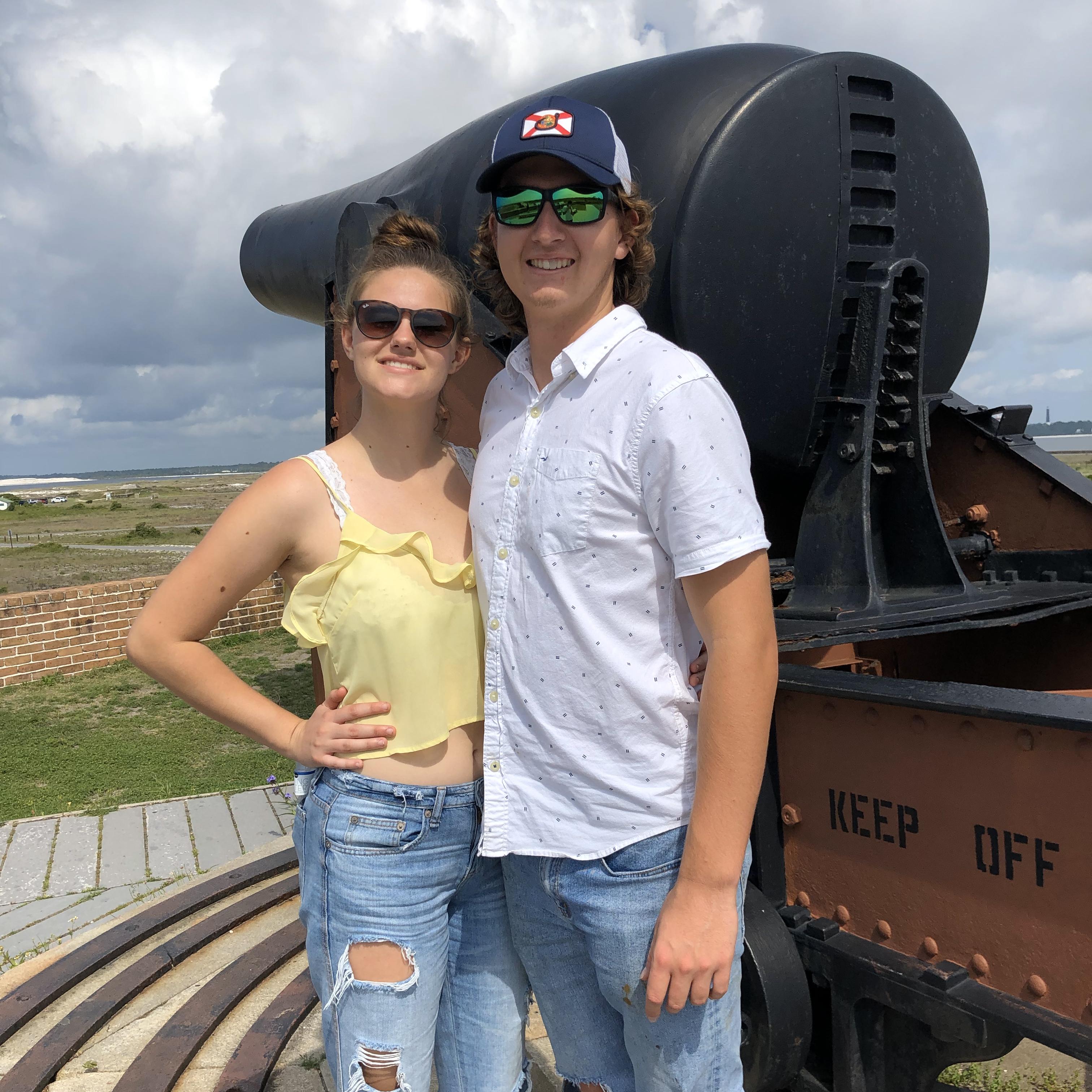 Sam's 19th birthday at Fort Pickens