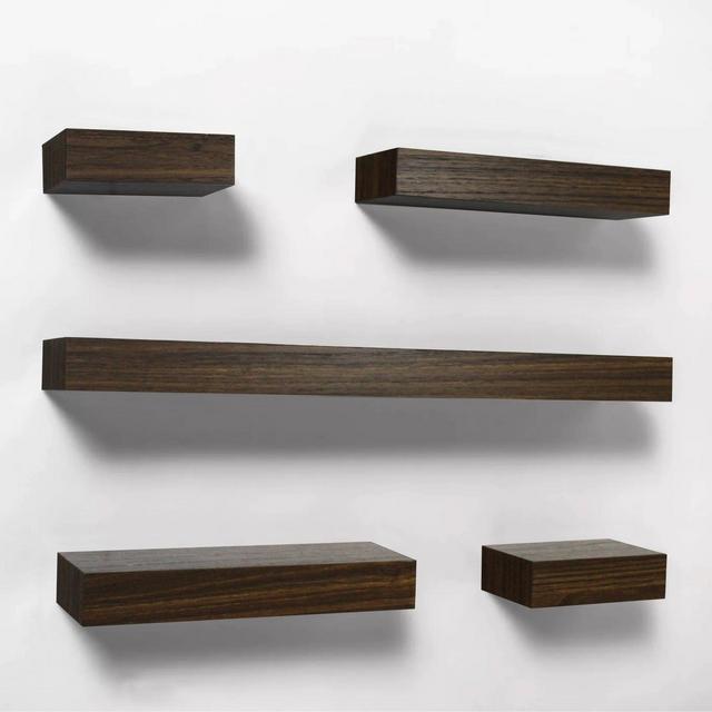 Set of 5 Wall Shelf Walnut Finish - Project 62™
