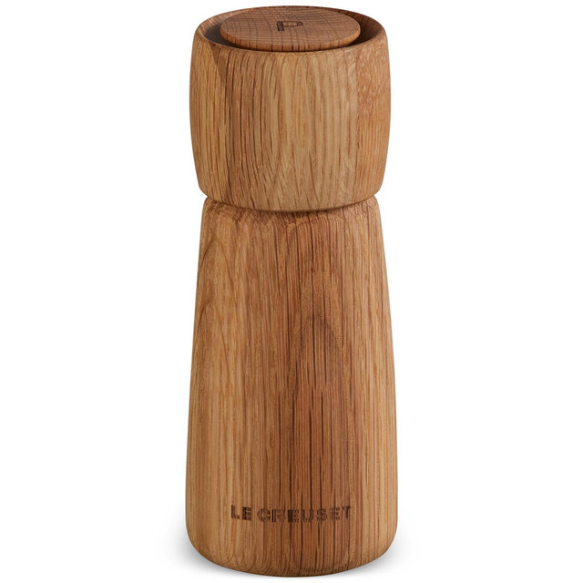 Le Creuset White Oak Alpine Pepper Mill, 7"