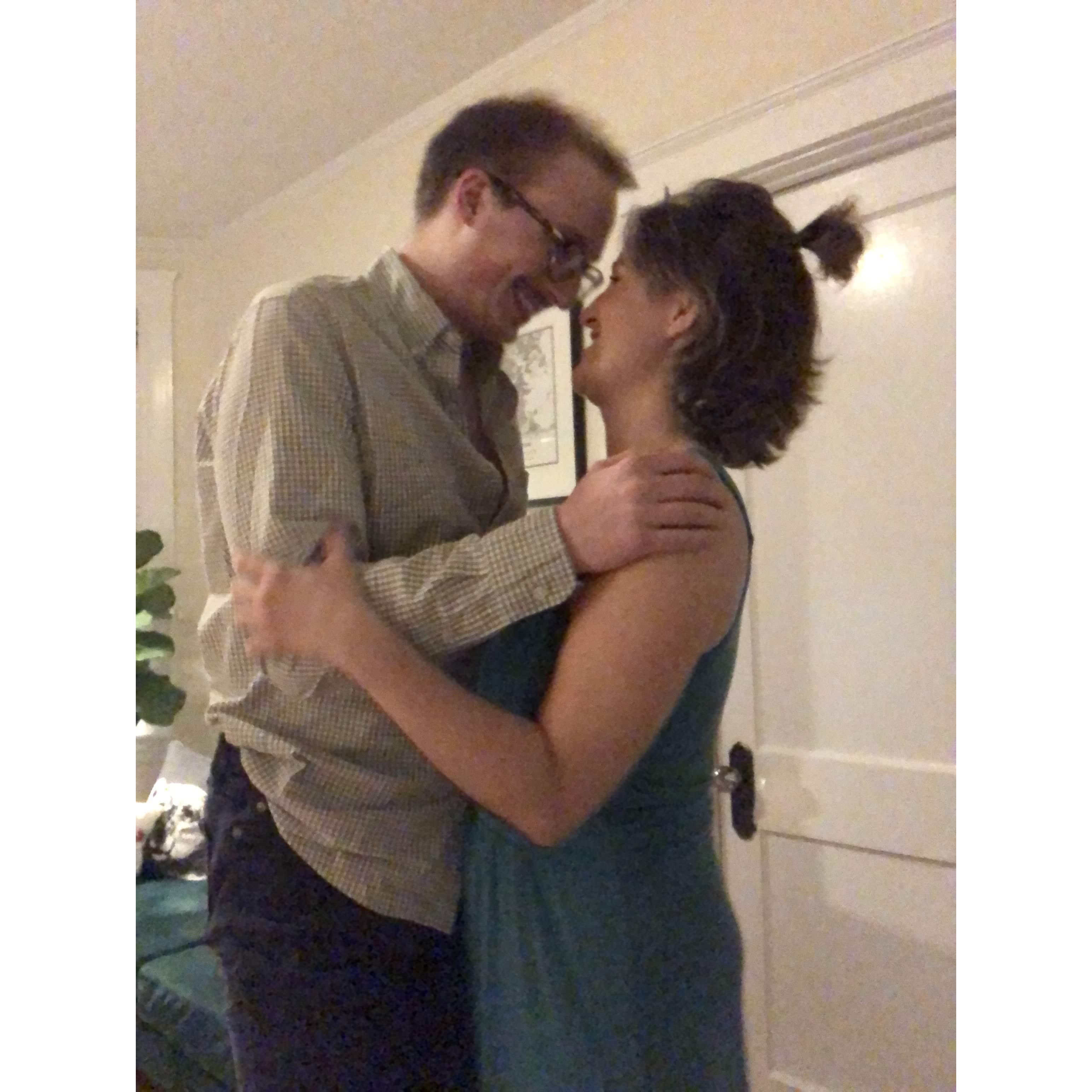 In quarantine, it was just us in our tiny apartment. We switched off making each other fancy meals and dressing up, and Madison learned to love the Legend of Zelda...