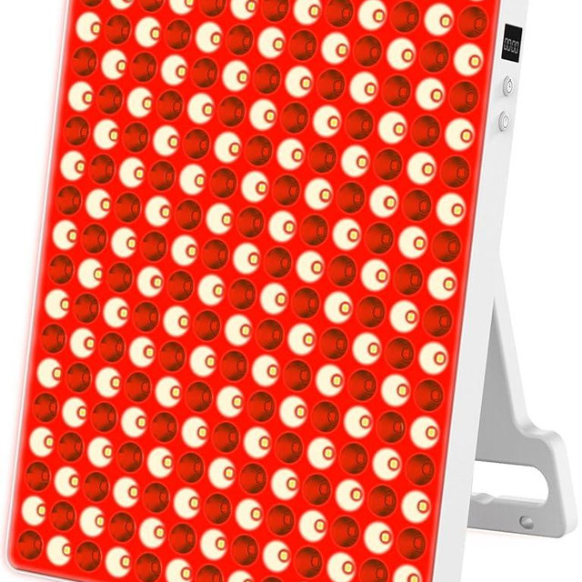 Red Light Therapy with Timing and 180° Adjustable Stand, Deep 660/850nm Near Infrared& Red Light Therapy Panel for Face Body, Skin Care, Home LED Therapy Lamp for Pain Relief of Muscles Joints,234LEDs