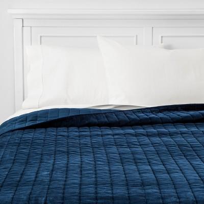 Channel Stitch Velvet Quilt - Threshold™