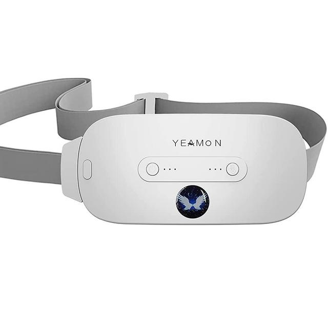 Portable Cordless Heating Pad for Cramps, Electric Waist Belt Device, Fast Heating Pad with 3 Heat Levels and 3 Massage Modes, Back or Belly Heating Pad for Women and Girl(White)