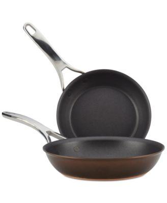 Anolon - Nouvelle Copper Luxe Sable Hard-Anodized Non-Stick Skillet Set