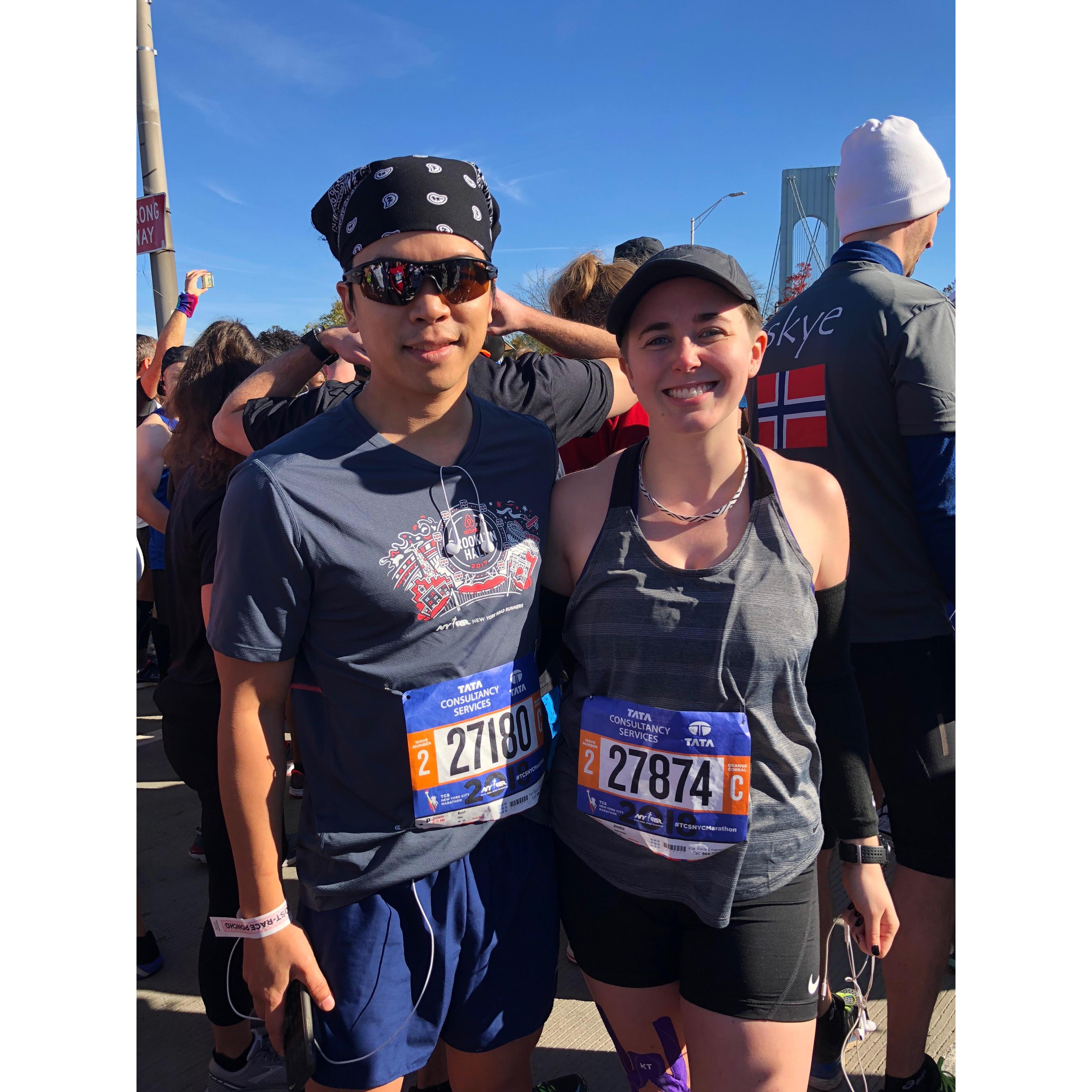 First marathon together! November 2018