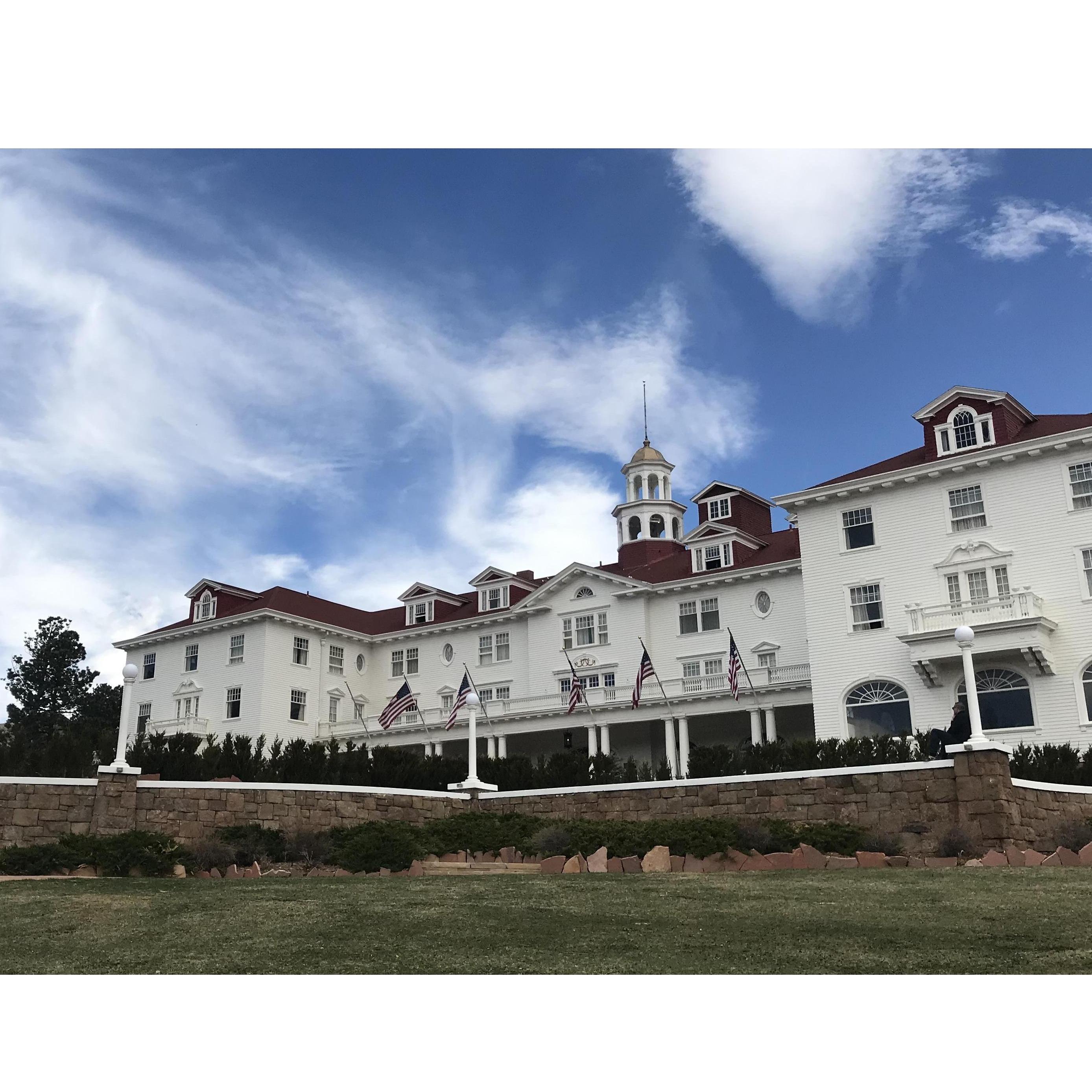 The Stanley Hotel where we got engaged on November 9, 2019
