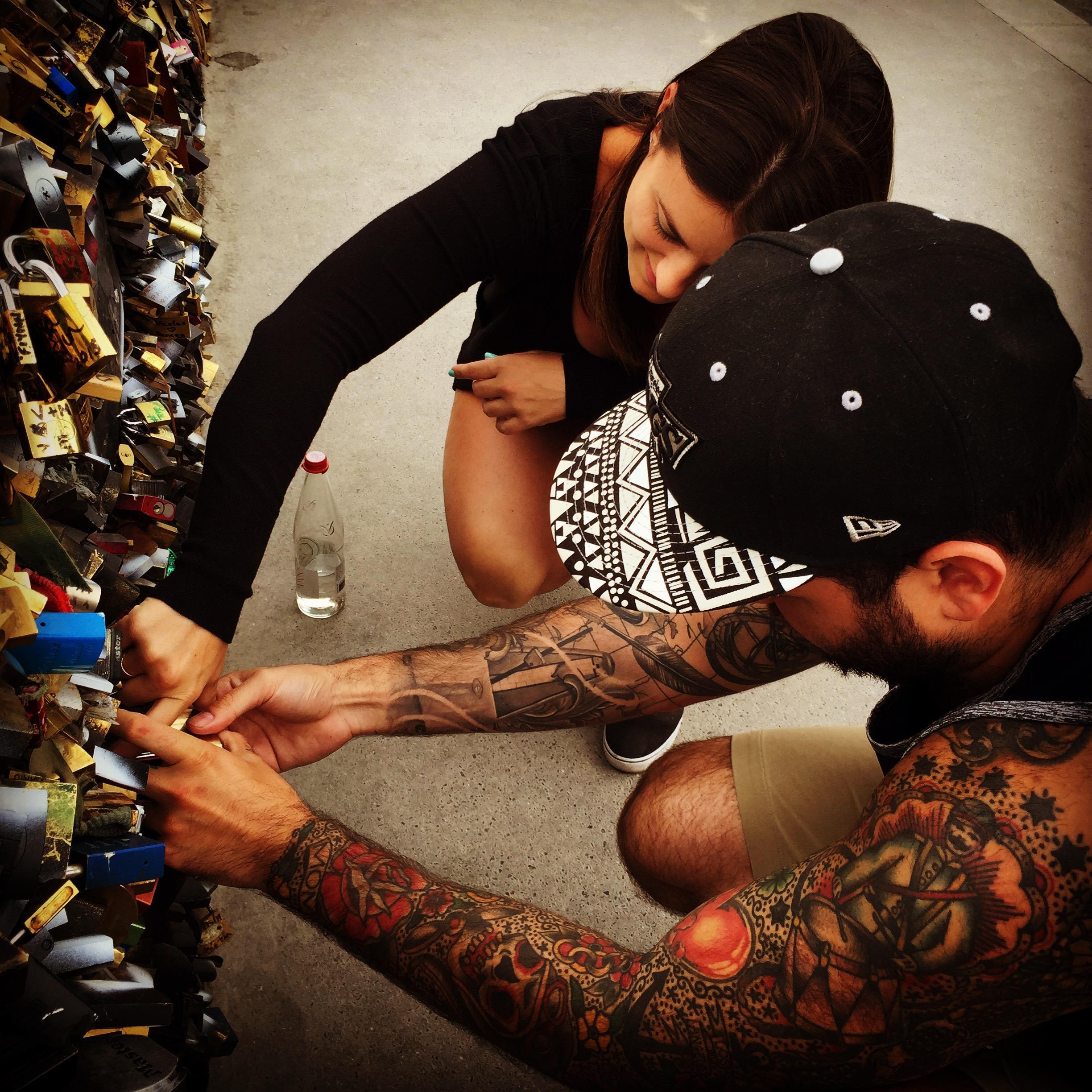 Love Lock Bridge Paris 7/6/15