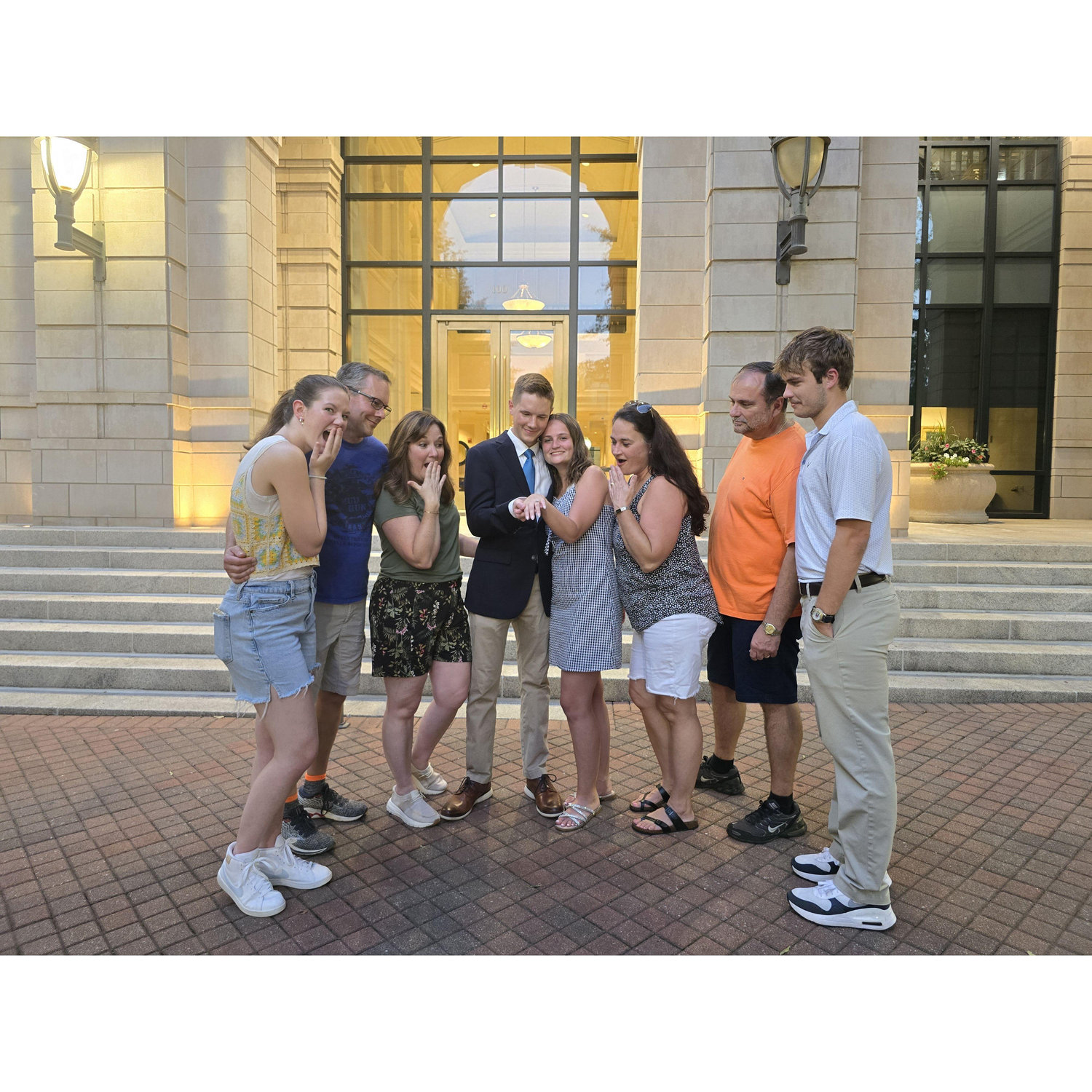 Our families got to see Greyson propose to me!