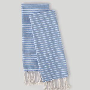 PACT Home Blue Bondi Stripe Linen Hand Towels 2-Pack 1S