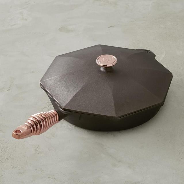 FINEX Cast-Iron Copper Coil Fry Pan, 12"