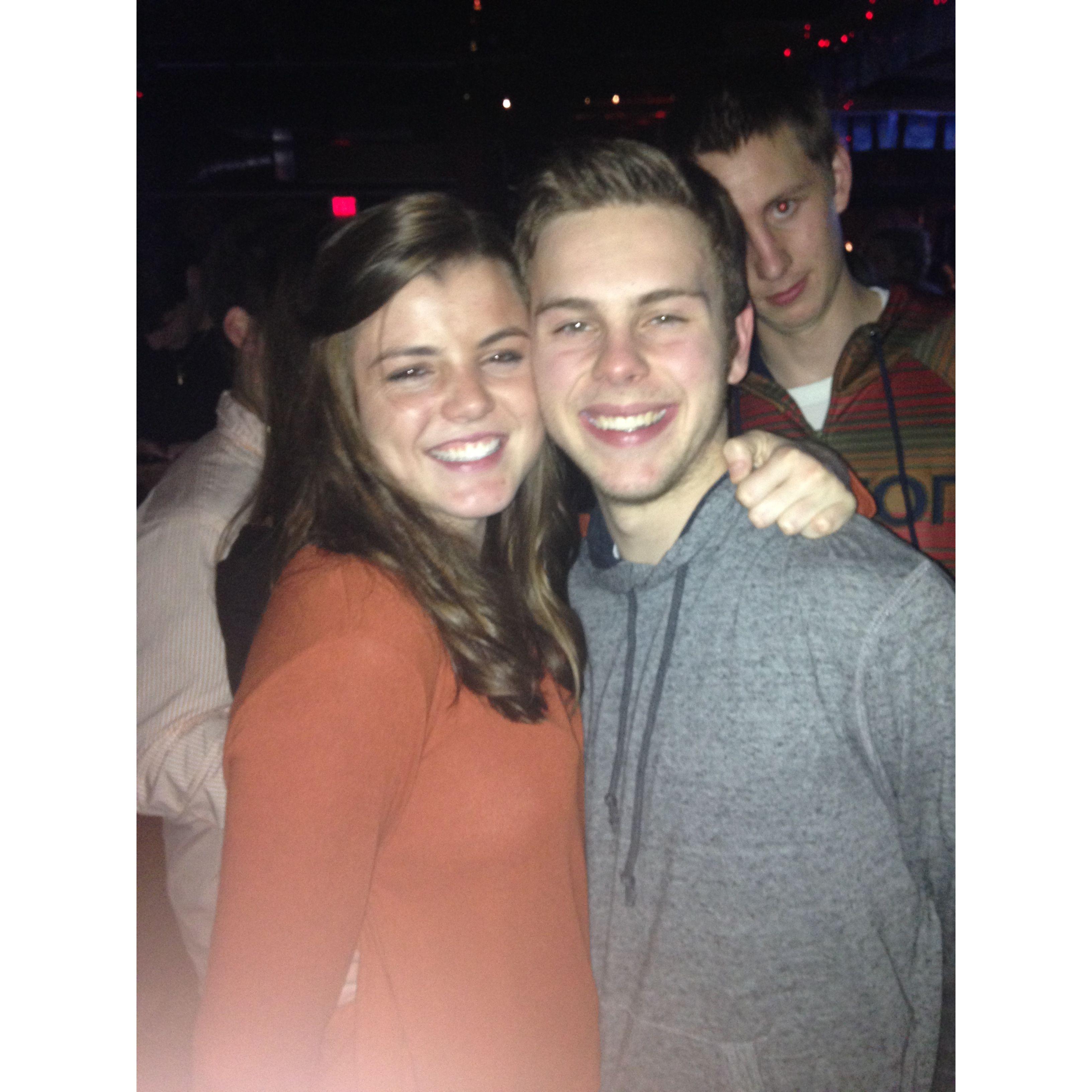 Our very first picture ever taken together sometime during freshman year at OSU