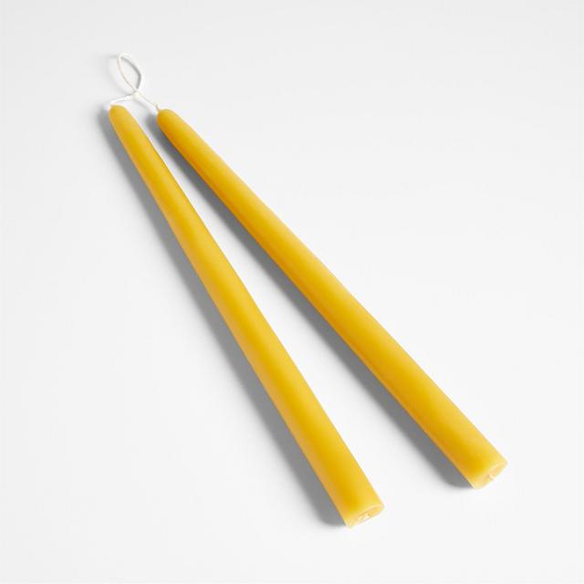 Beeswax Taper Candles, Set of 2