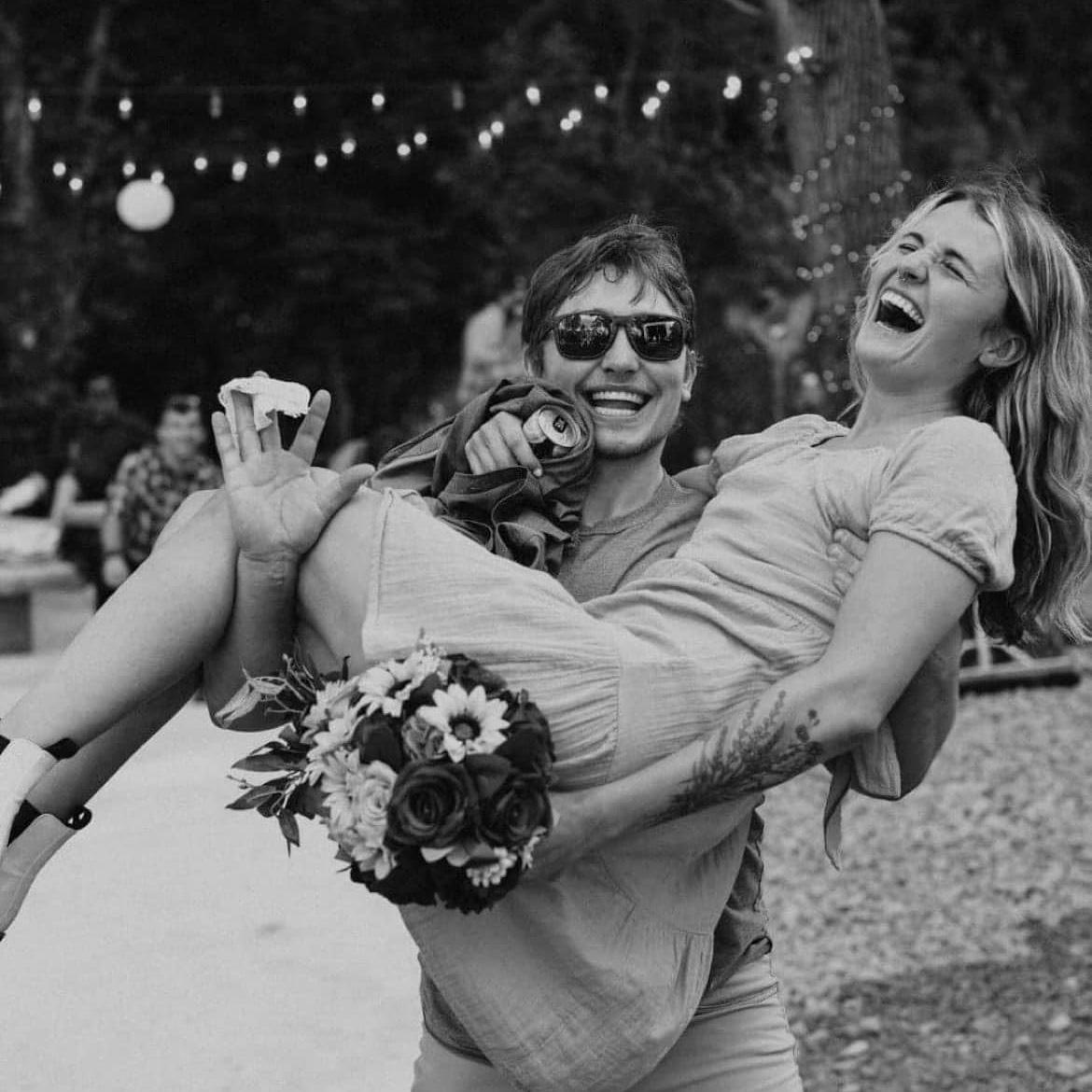 Cousin Bre’s Wedding where Kyle caught the garter and Hailey caught the bouquet!
